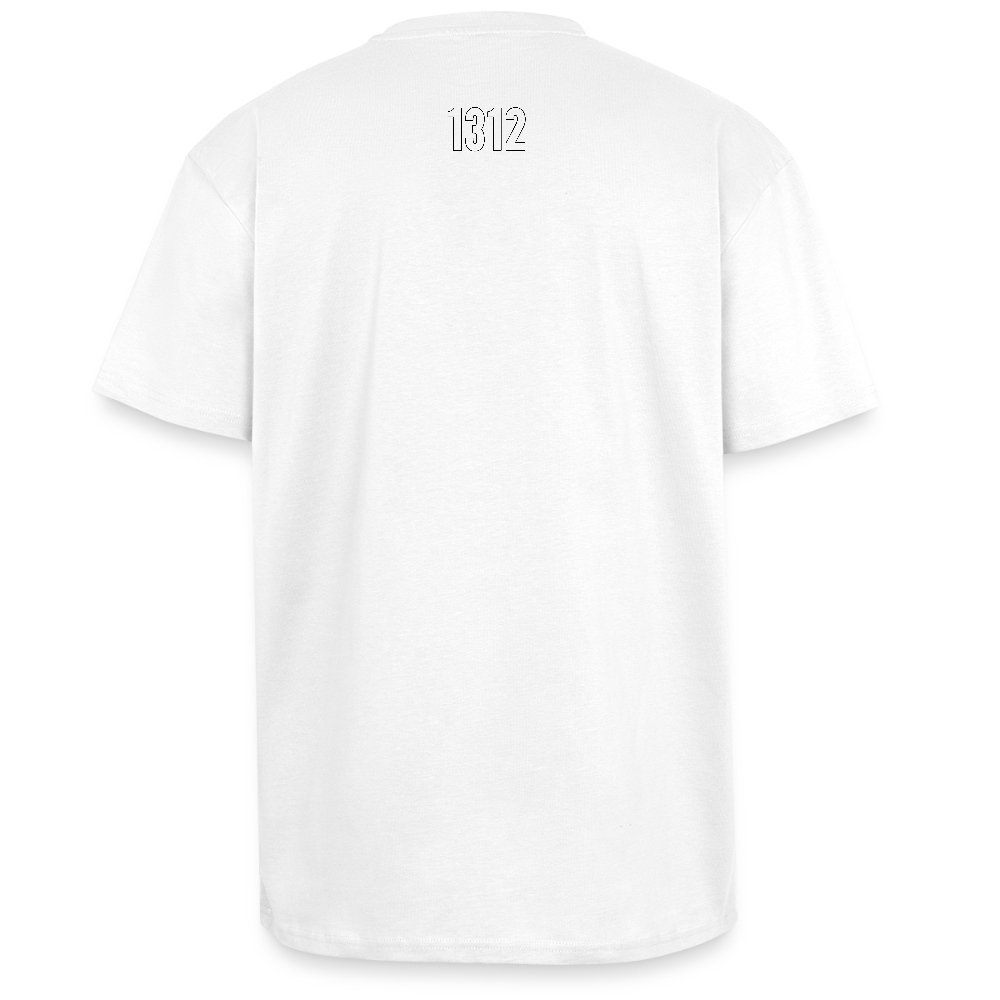 Oversize Tee "Syndicate" - hvid