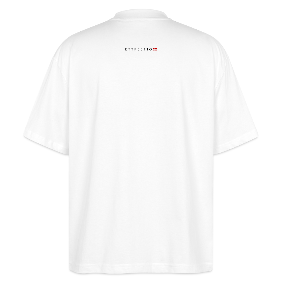 Oversize Tee "IDIOTI" - hvid