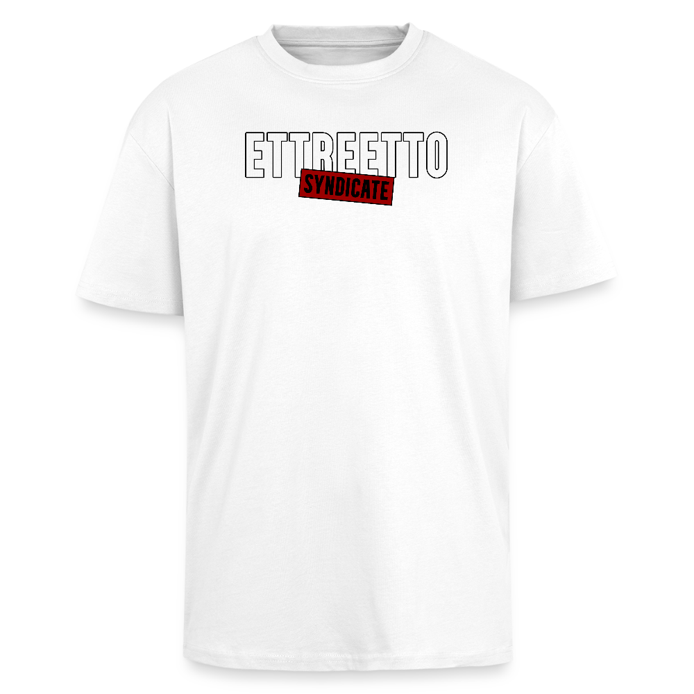 Oversize Tee "Syndicate" - hvid
