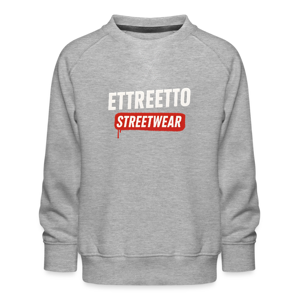 Premium Sweatshirt "Original" (Børn) - grå meleret