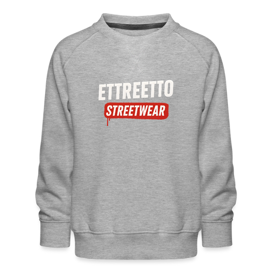 Premium Sweatshirt "Original" (Børn) - grå meleret