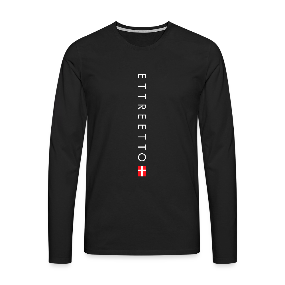 Langærmet T-Shirt - sort