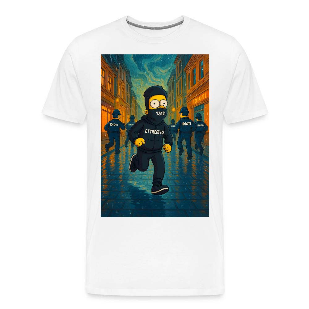Premium T-Shirt "Runner" - hvid