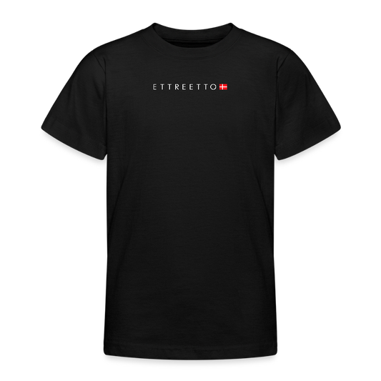 Teenager-T-shirt - sort