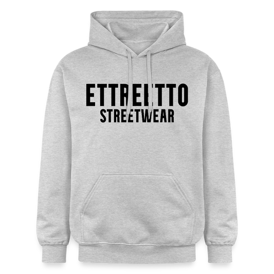 Heavy Hoodie "Streets" - lysegrå meleret