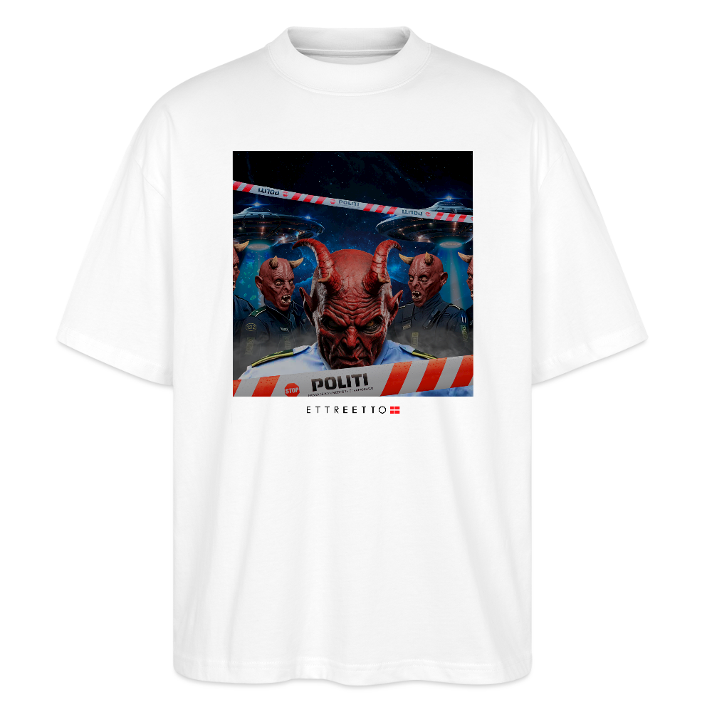 Oversize Tee "666" - hvid