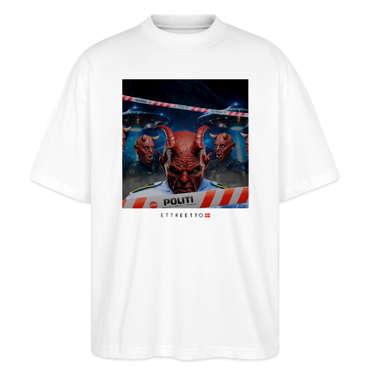 Oversize Tee "666" - hvid