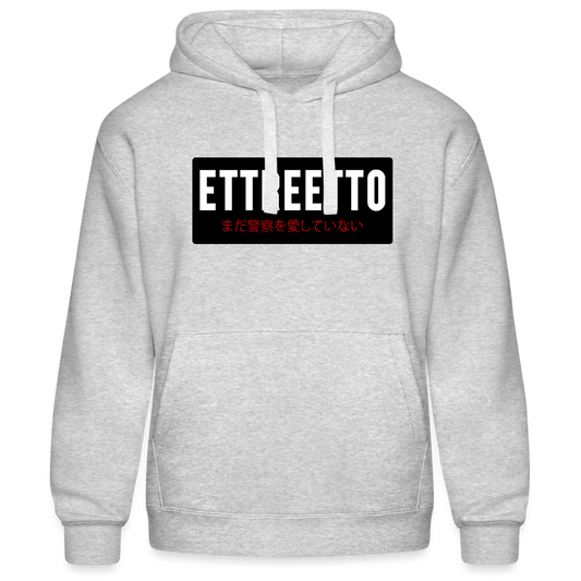 Hoodie - grå meleret