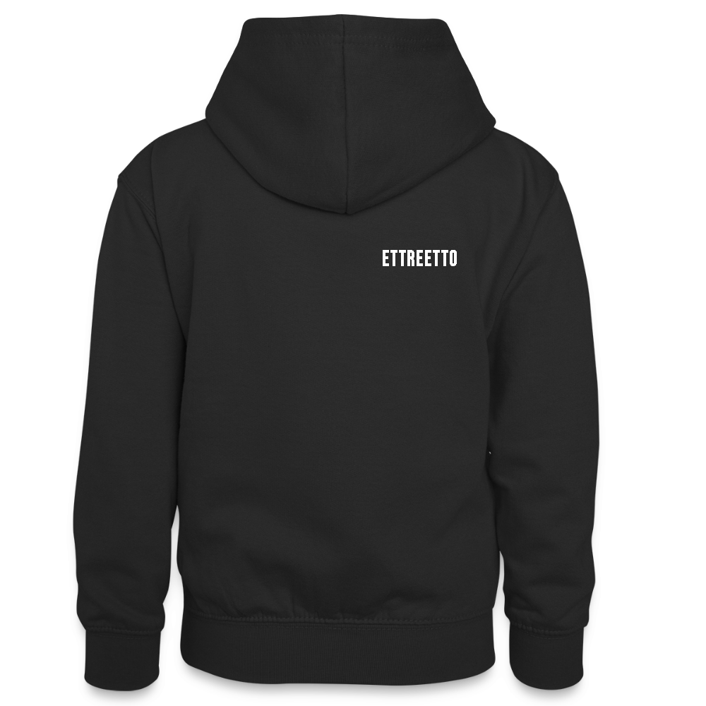 Kontrast Hoodie "SDLTP" - sort/rød