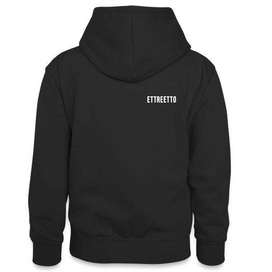 Kontrast Hoodie "SDLTP" - sort/rød