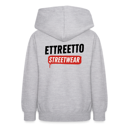 Hoodie "Original" (Børn) - lysegrå meleret