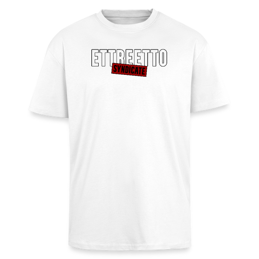 Oversize Tee "Syndicate" - hvid