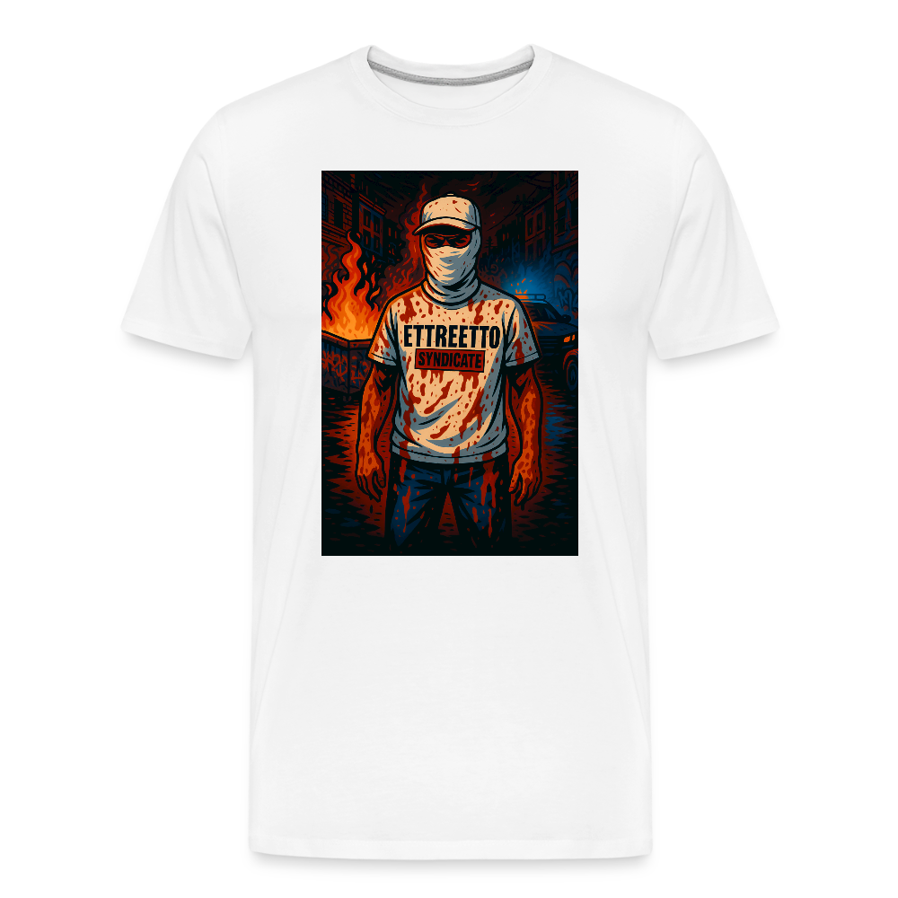 Premium T-Shirt (Organic) "Chaos" - hvid