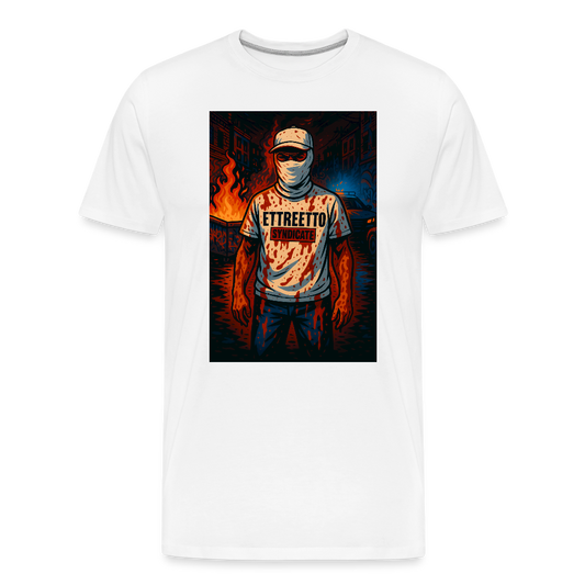 Premium T-Shirt (Organic) "Chaos" - hvid