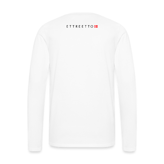 Premium Langærmet T-Shirt - hvid